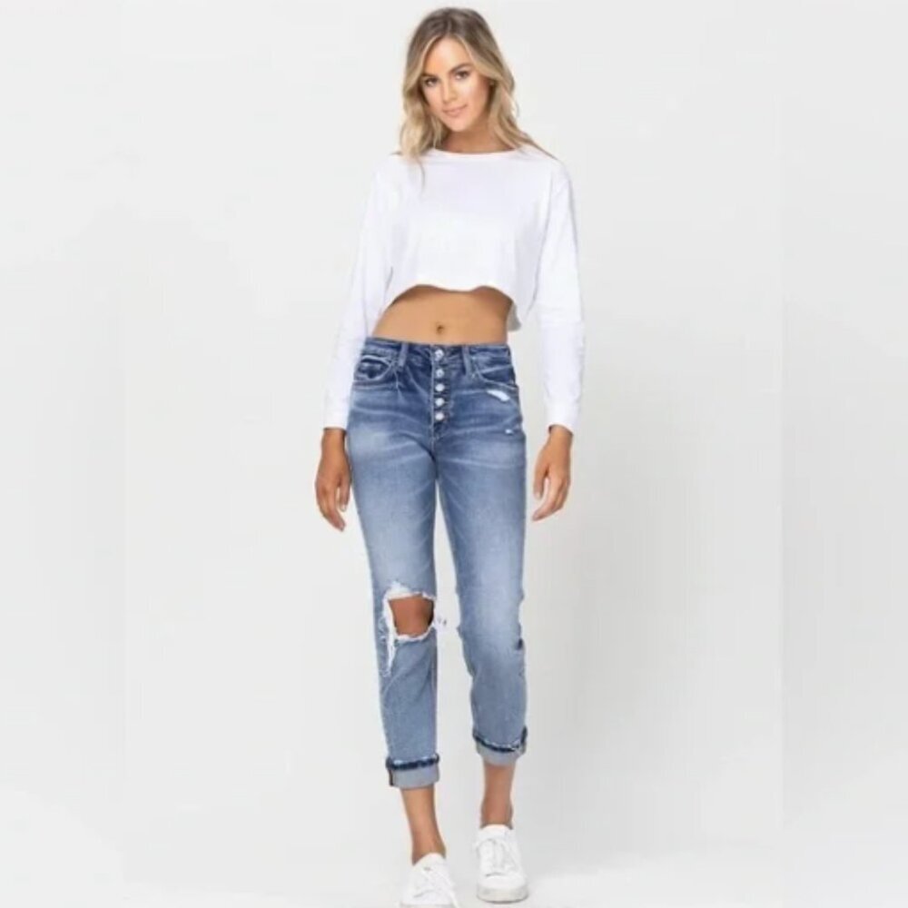 Vervet Daisy Boyfriend Jean Size 28